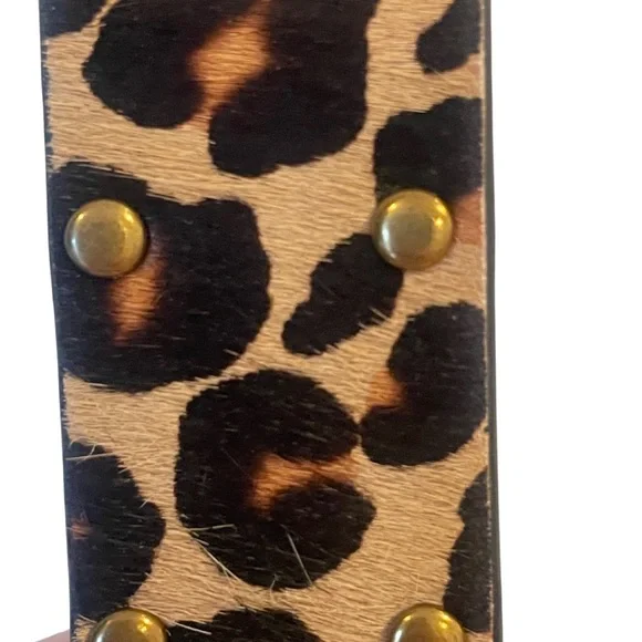 NWOT: Urban Outfitters Leopard Print Belt - Black and Tan - Picture 14 of 15